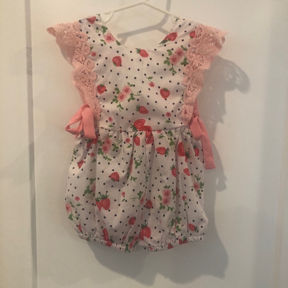 Lightweight Strawberry Romper Summer